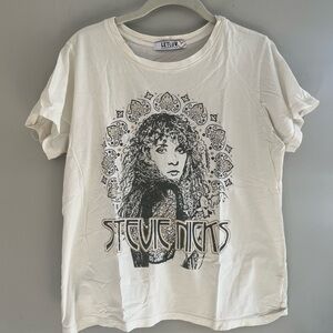 White Stevie Nicks Graphic Tee